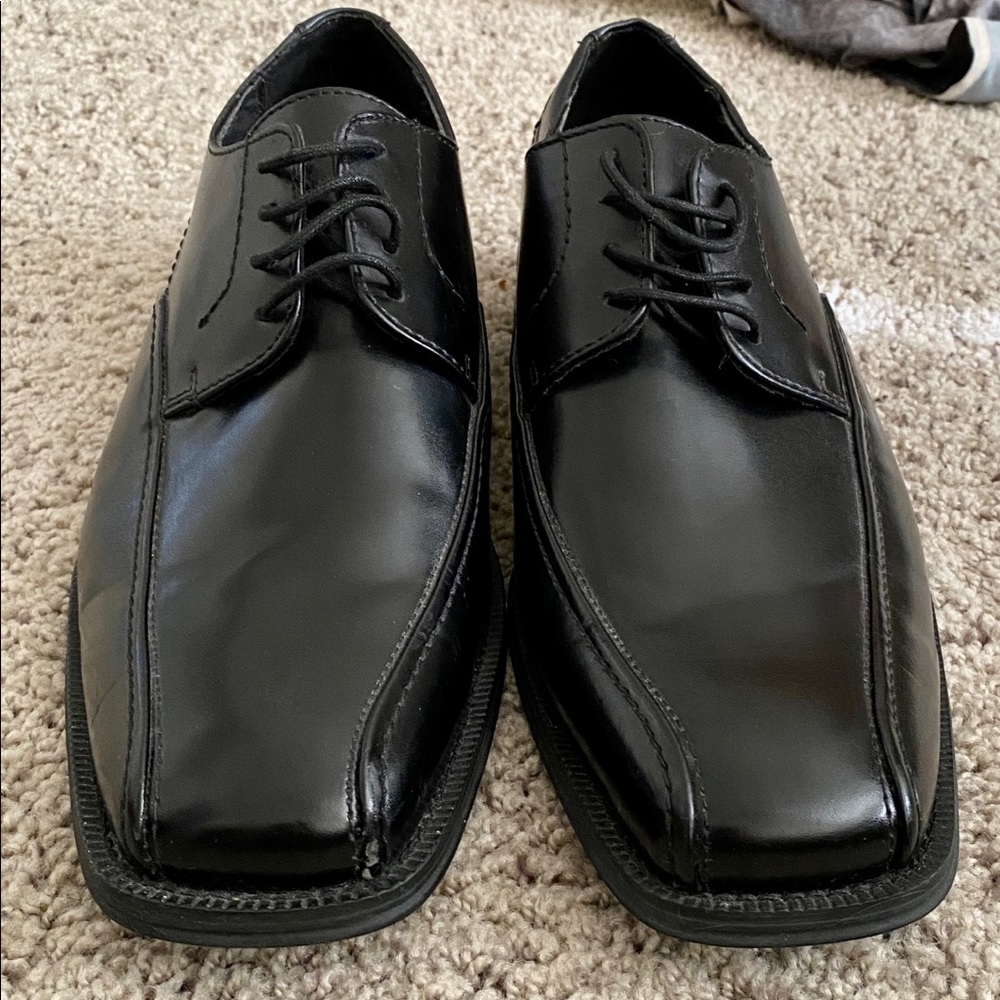 Dress Shoes vía Europa lace up Oxford Black US 9.5M